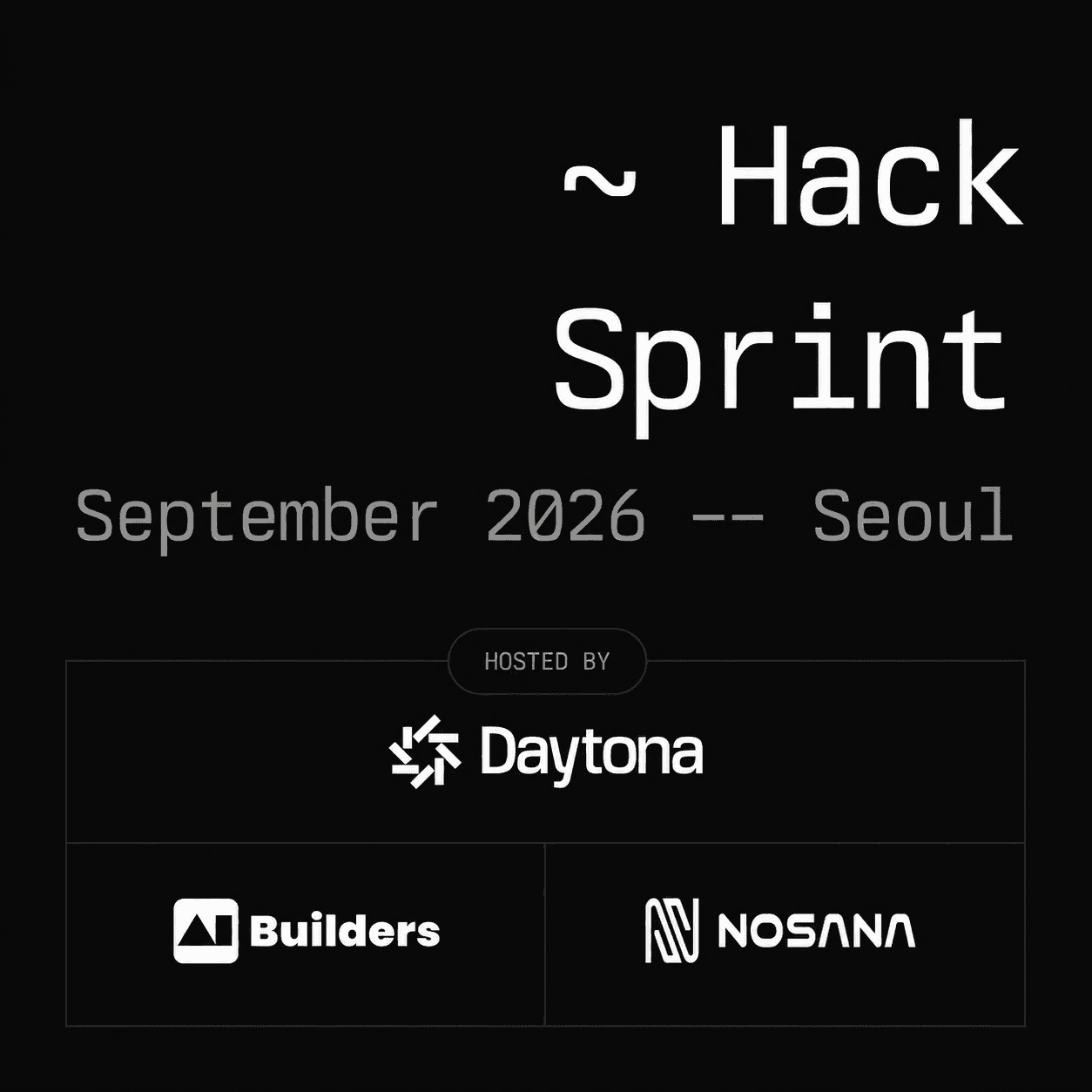 Daytona HackSprint Seoul 해커톤